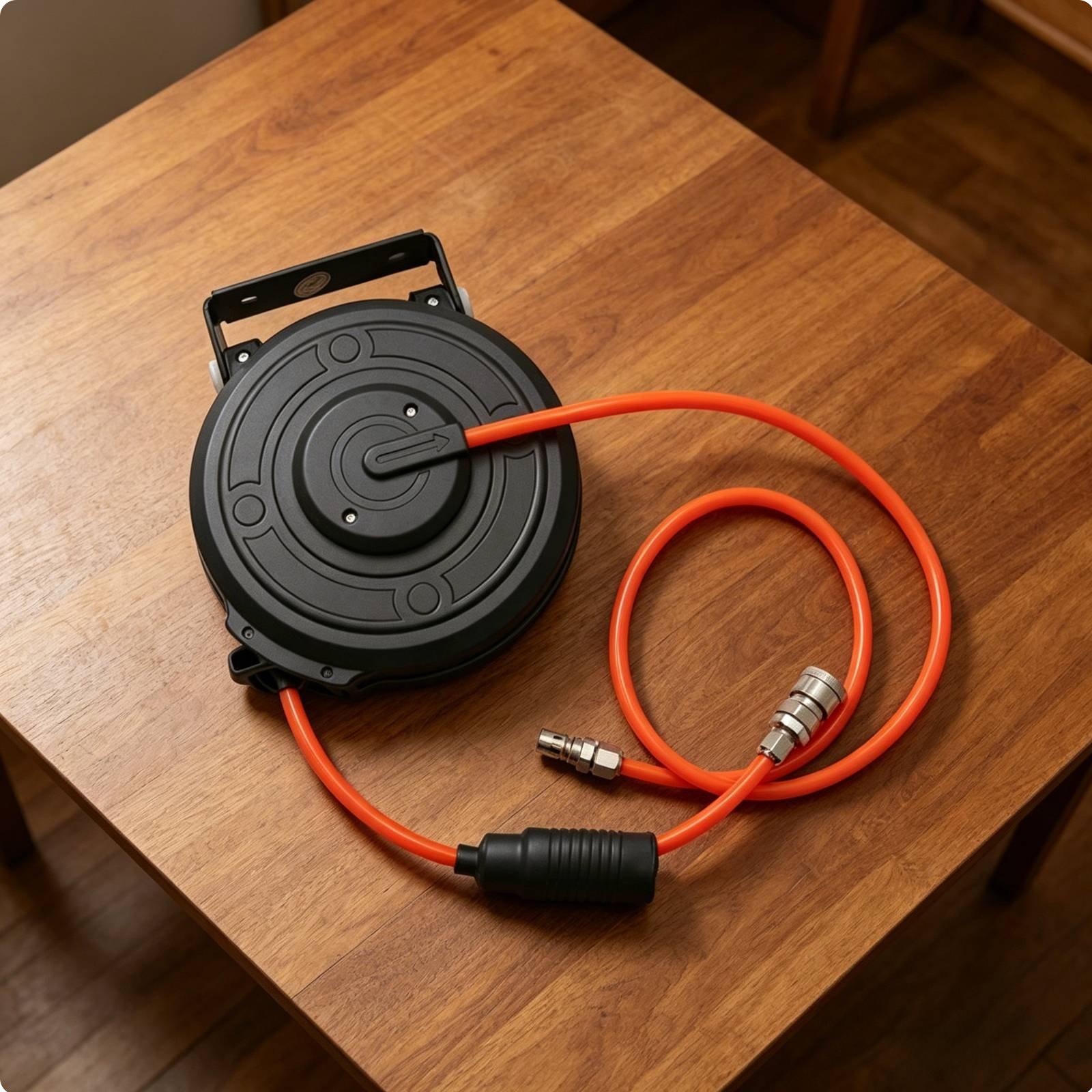 Retractable Pneumatic Air Hose - огляд і ціна Tools For Garage Workshop
