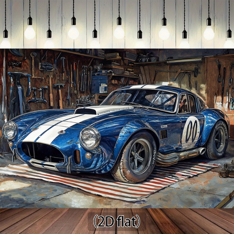 1Vintage Racing Garage Backgro - огляд і ціна Workshop Tools Background