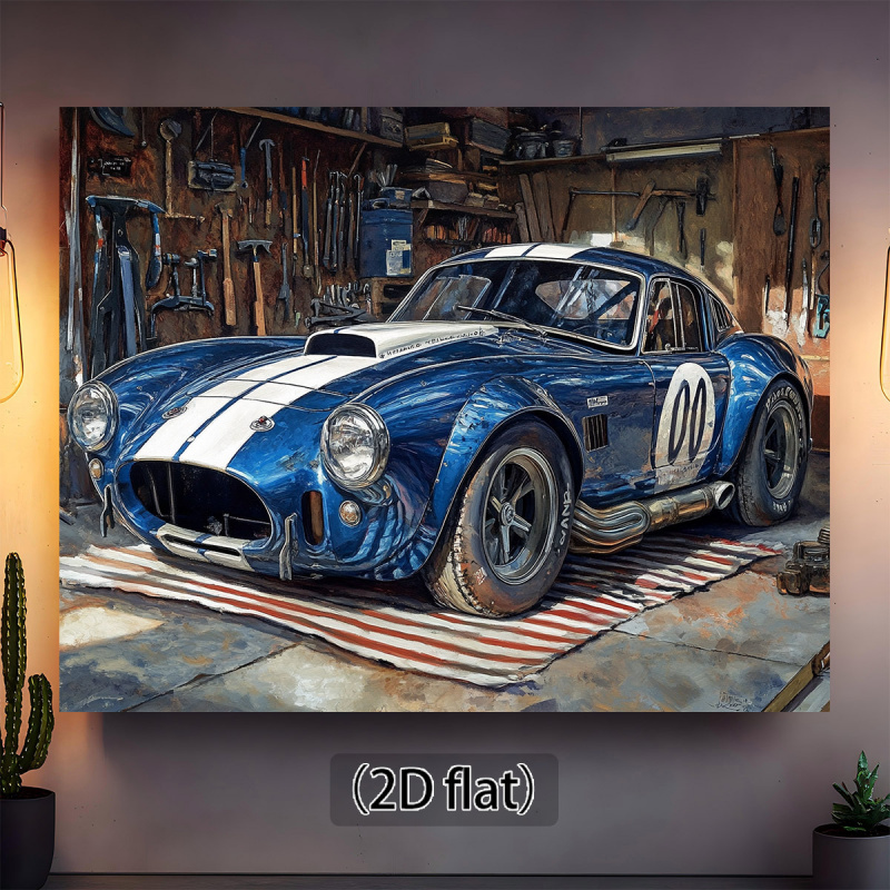 1Vintage Racing Garage Backgro - огляд і ціна Workshop Tools Background