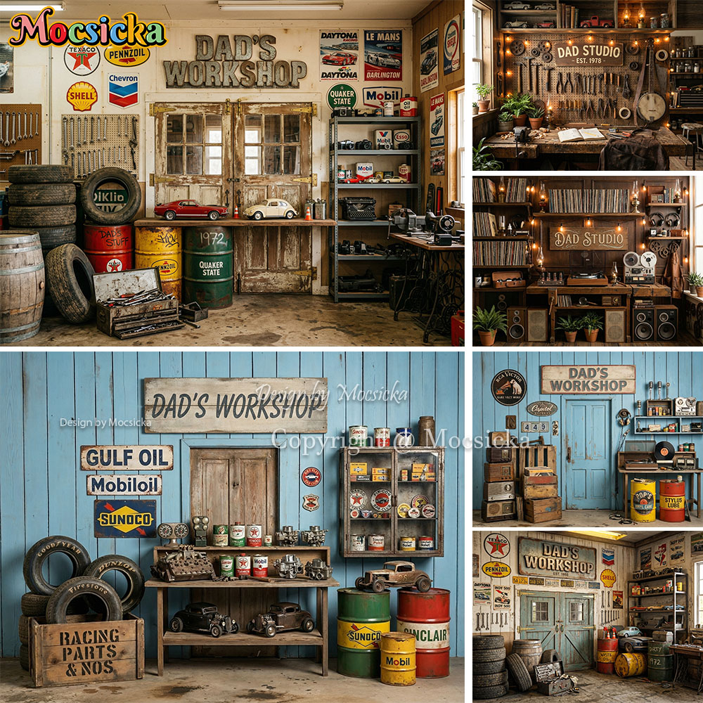 Mocsicka Dad's Workshop Photog - огляд і ціна Workshop Tools Background