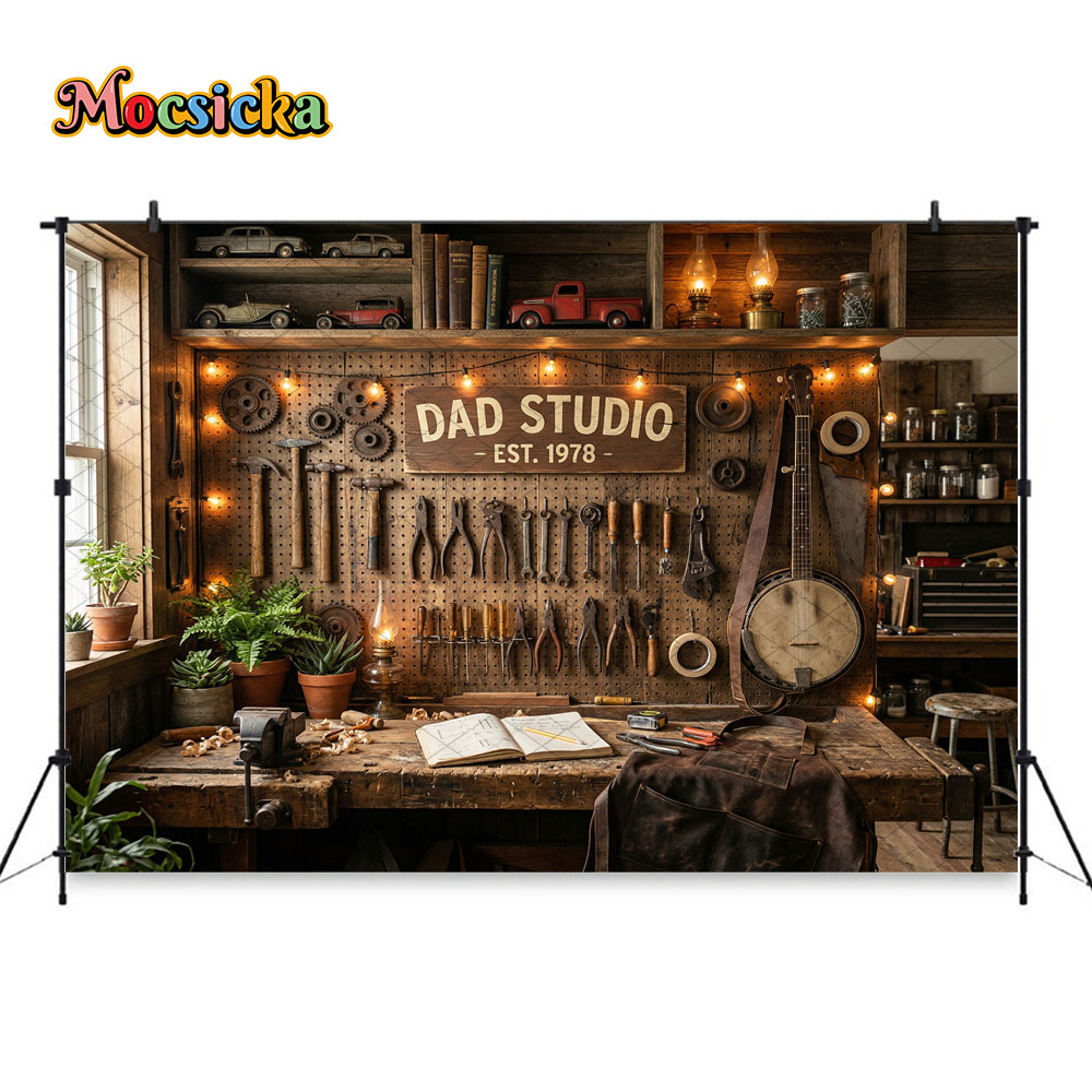 Mocsicka Dad's Workshop Photog - огляд і ціна Workshop Tools Background