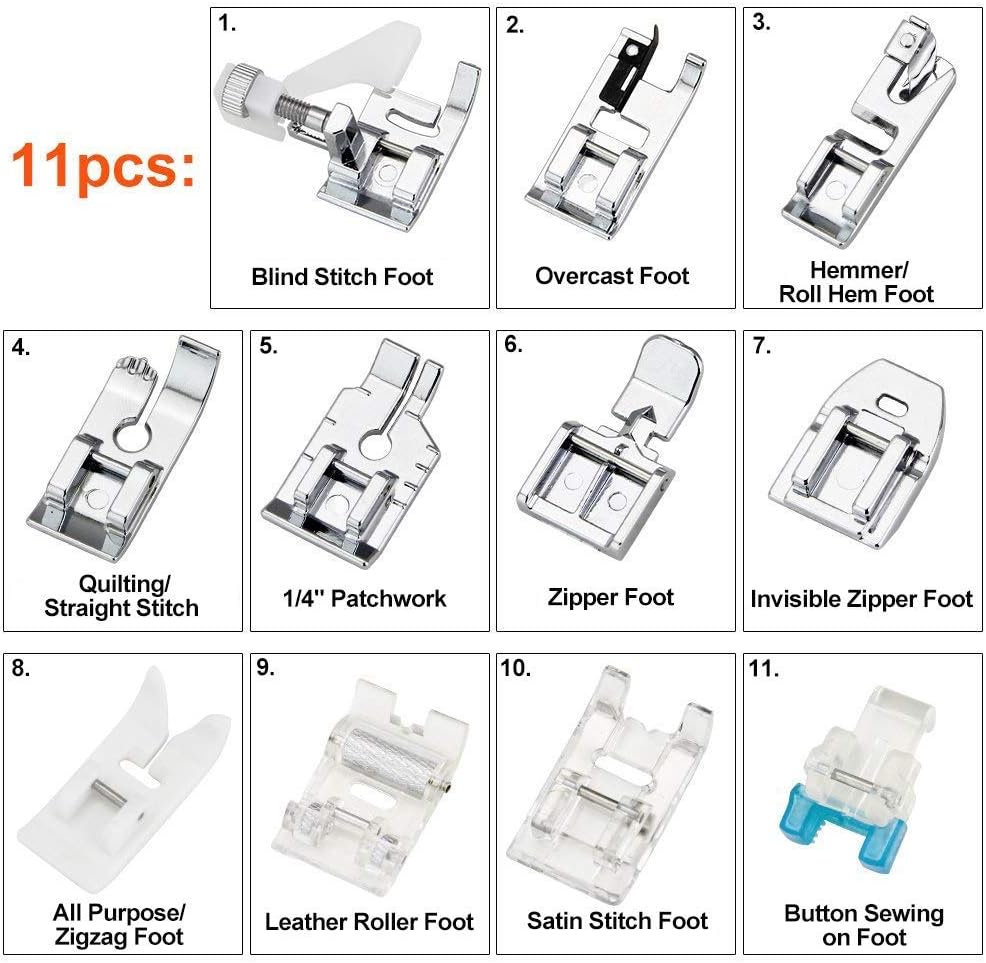 11Pcs Presser Feet Set - Walki - огляд і ціна Workshop Tools Machine